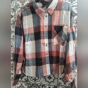 Sanctuary Bianca Gingham Button Up Blouse